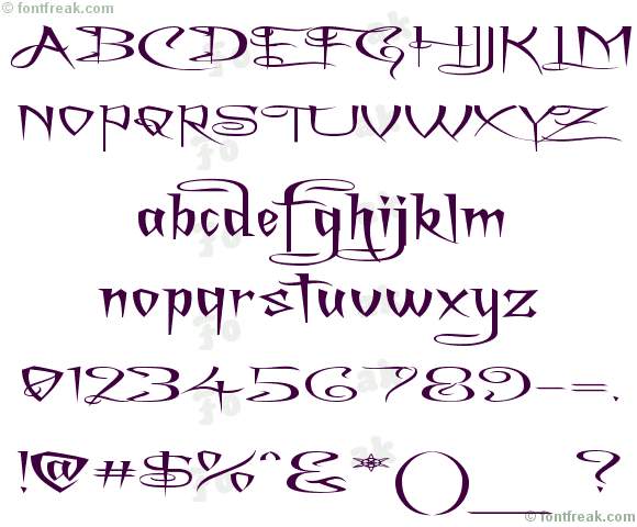 A Charming Font Superexpanded