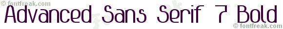 Advanced Sans Serif 7 Bold