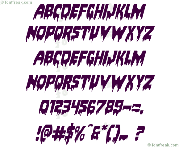 Bloodlust Expanded Italic