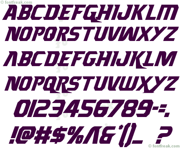 Borgsquad Condensed Italic