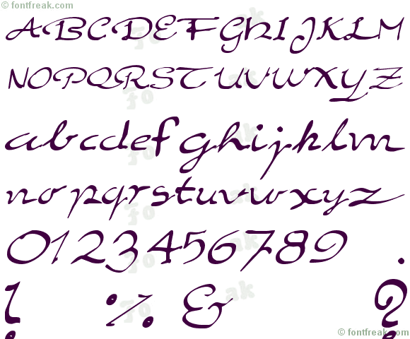 Elegant hand Script