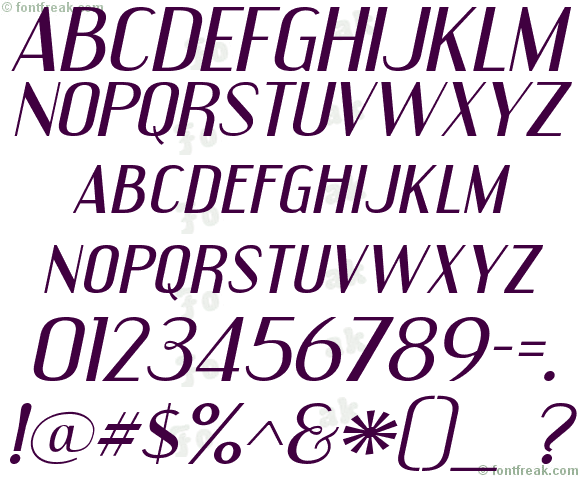Engebrechtre Expanded Italic