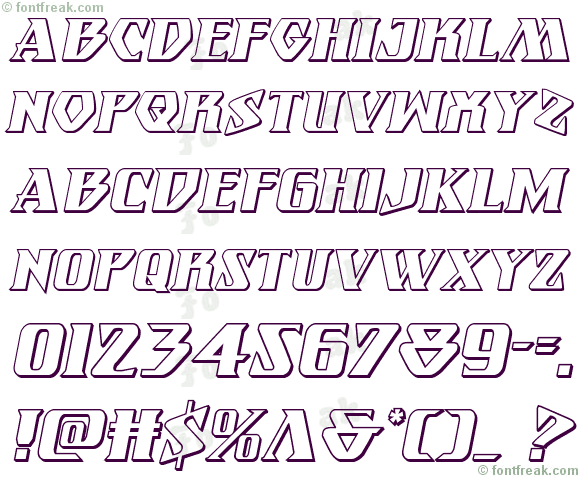 Eternal Knight 3D Italic