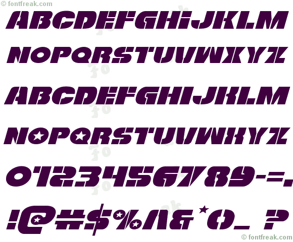Freedom Fighter Expanded Italic