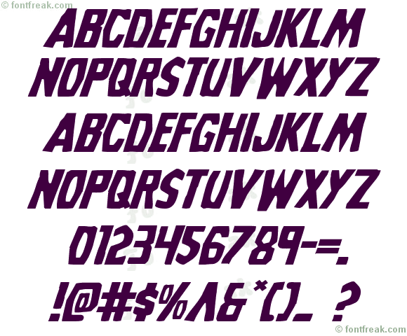 Grim Ghost Expanded Italic