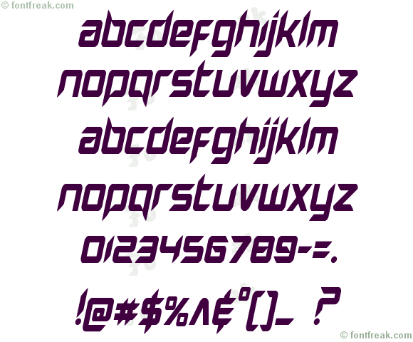 Hollow Point Condensed Italic