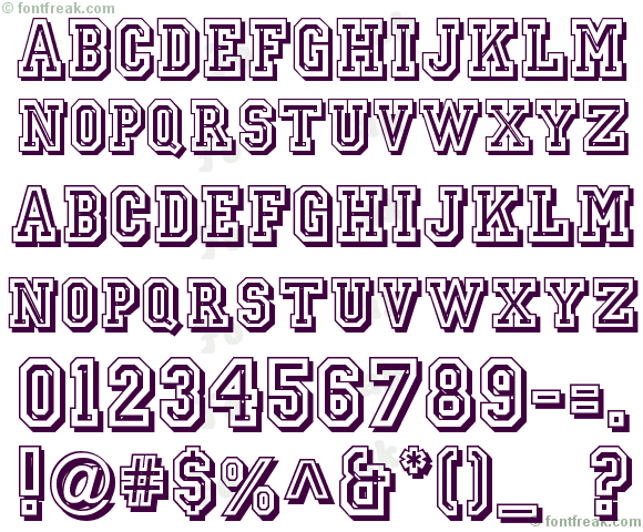 Jersey Letters Font