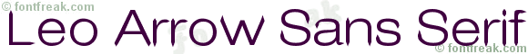 Leo Arrow Sans Serif