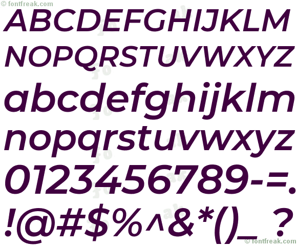 Montserrat SemiBold Italic