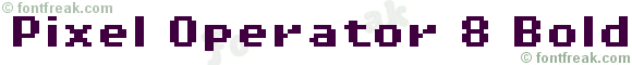 Pixel Operator 8 Bold