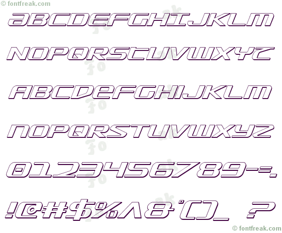 SDF 3D Italic