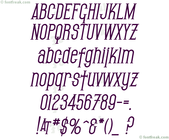 SF Gothican Bold Oblique