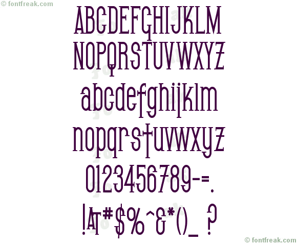 SF Gothican Condensed Bold