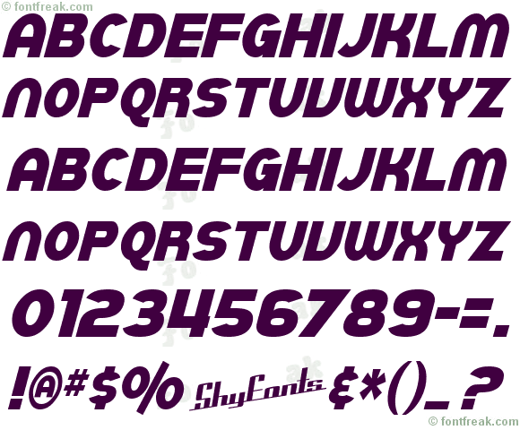SF Juggernaut Condensed Italic