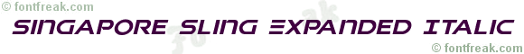 Singapore Sling Expanded Italic