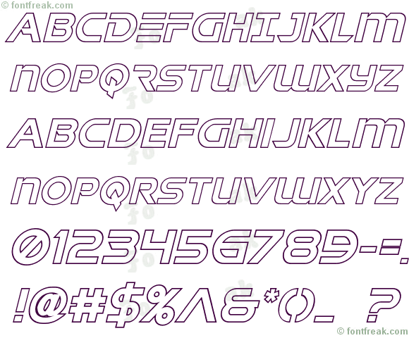 Singapore Sling Outline Italic