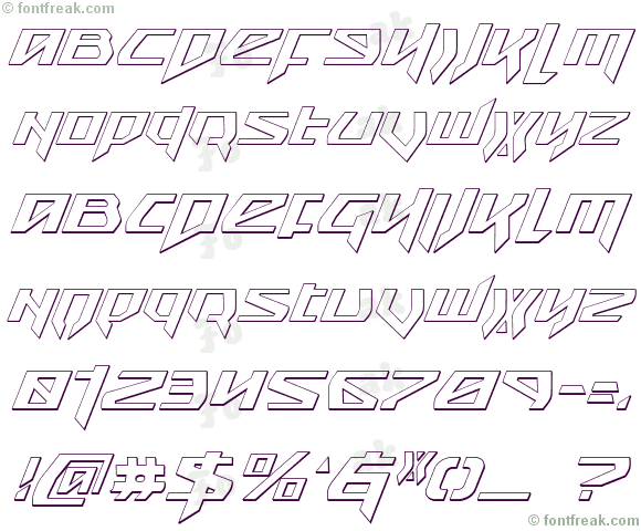 Snubfighter 3D Italic