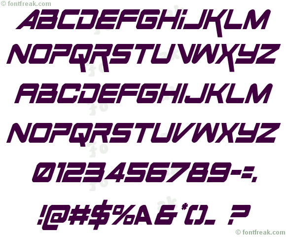 Space Ranger Condensed Italic