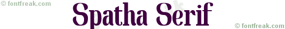 Spatha Serif