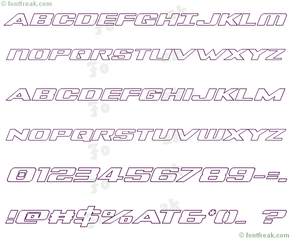 Tigershark Outline Italic