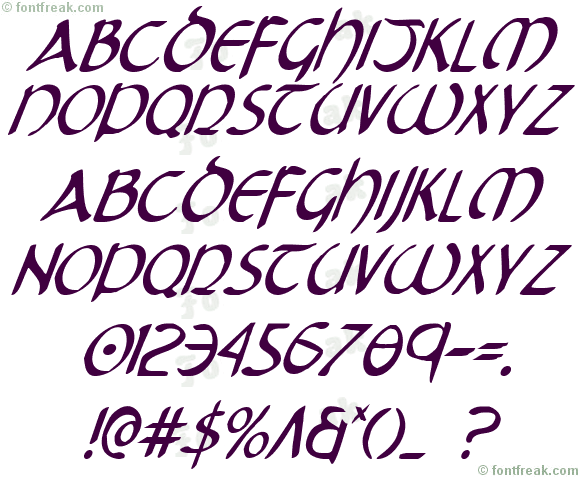Tristram Condensed Italic