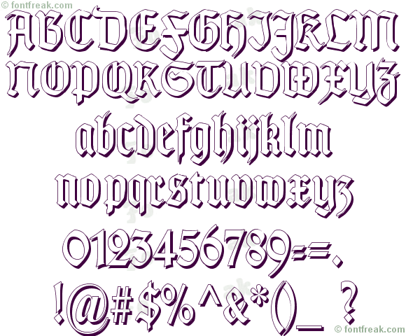 TypographerGotisch Schatten S
