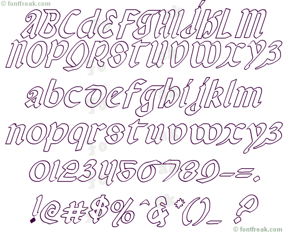 Valerius Outline Italic