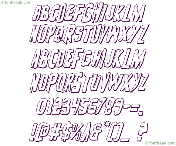 Zakenstein 3D Italic