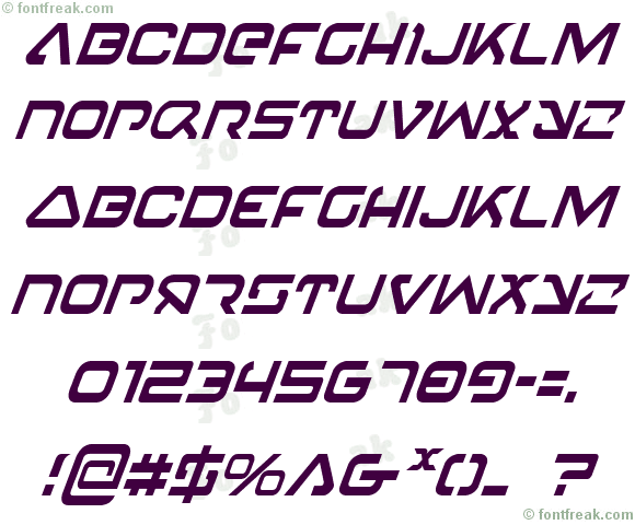 4114 Blaster Condensed Italic