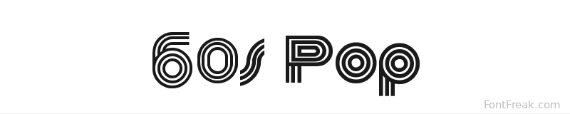60s Pop font preview