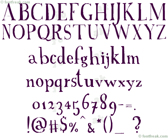 A Font with Serifs