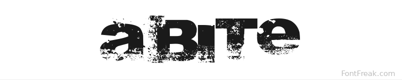 A bite font preview