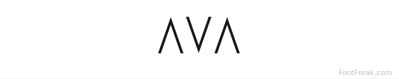 AVA font preview