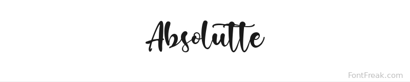 Absolutte font preview