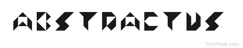 Abstractus font preview