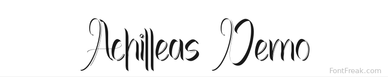 Achilleas Demo font preview