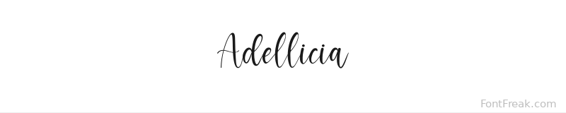 Adellicia font preview