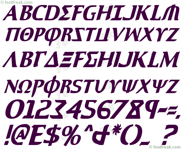 Aegis Condensed Italic