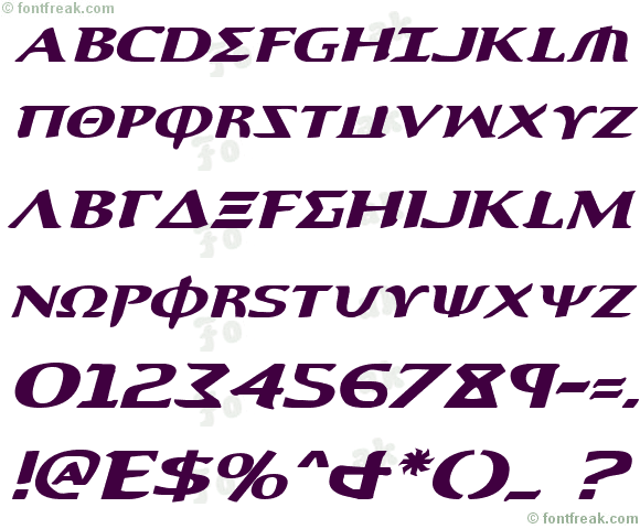 Aegis Expanded Italic