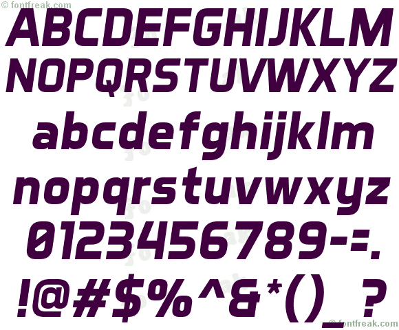 Aero Matics Bold Italic