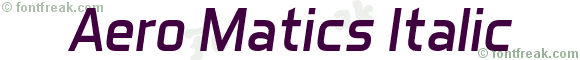 Aero Matics Italic