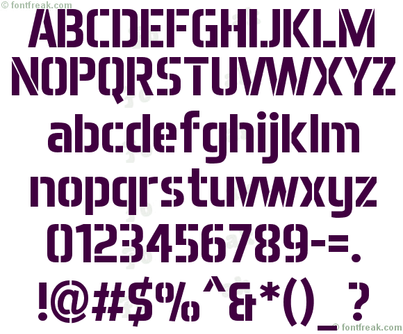 Aero Matics Stencil Bold