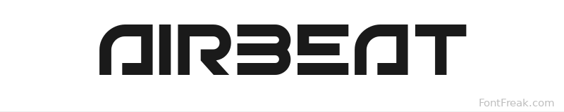 Airbeat font preview