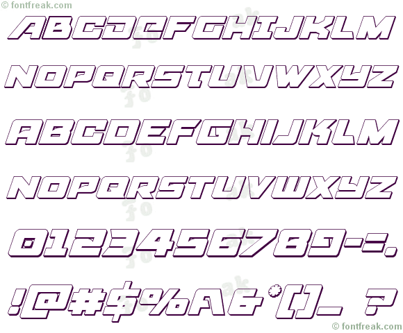 Aircruiser 3D Italic