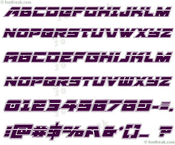 Aircruiser Academy Laser Italic