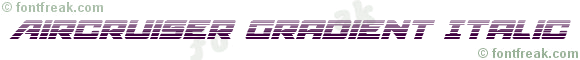 Aircruiser Gradient Italic