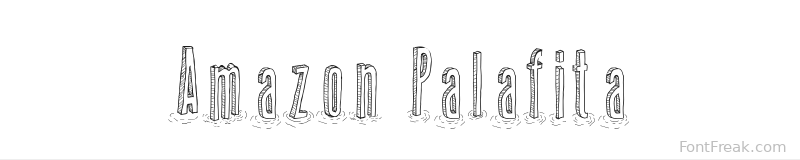 Amazon Palafita font preview