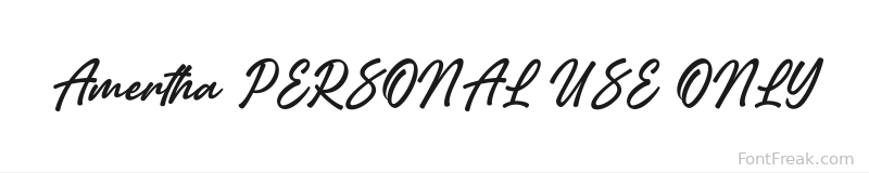 Amertha PERSONAL USE ONLY