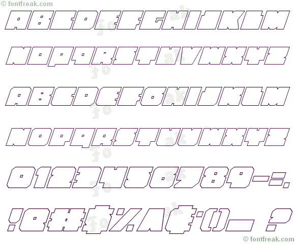Anakefka Outline Italic