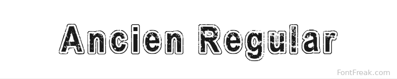 Ancien Regular font preview